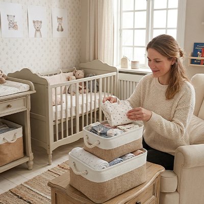 Panier rangement bébé