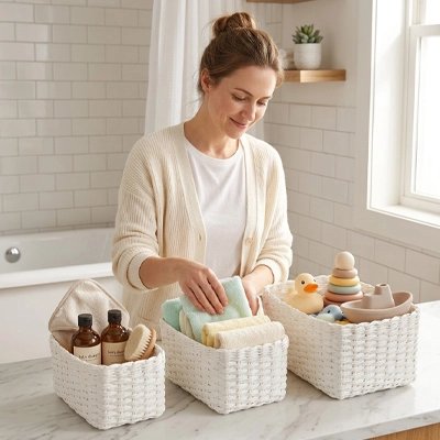 Panier rangement bébé