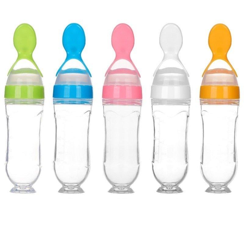 Biberon avec cuillère pour nouveau-né | EasyBottle™ - Joyeuxbambins