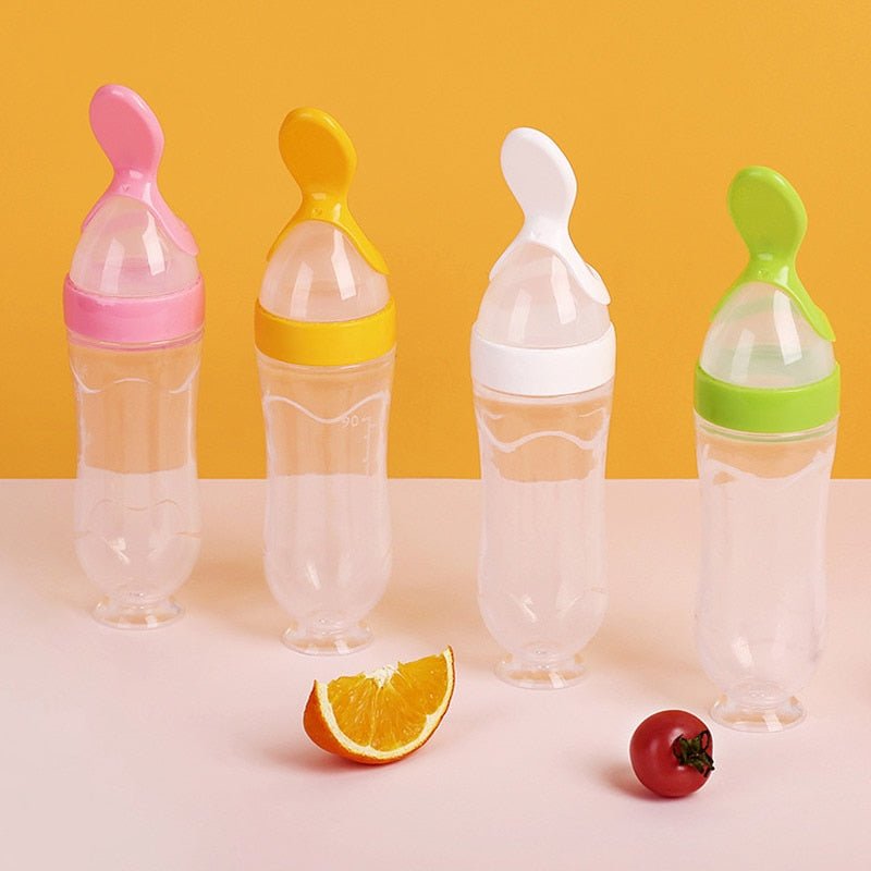 Biberon avec cuillère pour nouveau-né | EasyBottle™ - Joyeuxbambins